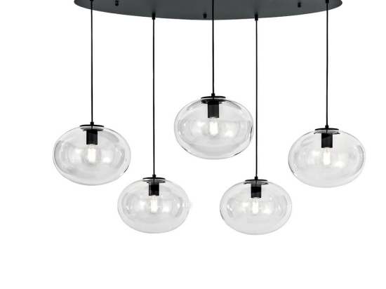 Φωτιστικό Οροφής Κρεμαστό I-Galaxy-S5 E27 150x119,5x78,5cm Black Luce Ambiente Design