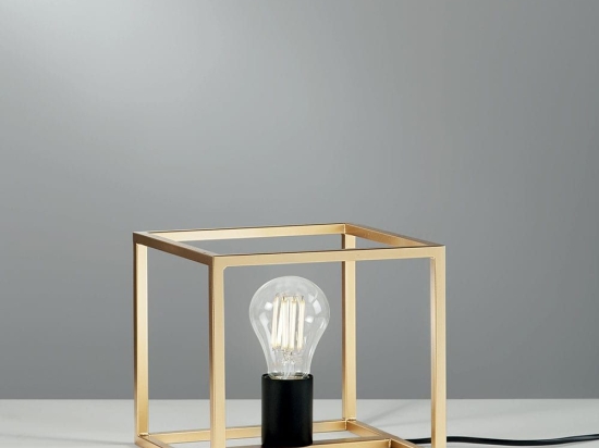Επιτραπέζιο Φωτιστικό I-Kimera-L1 E27 22x20x20 Black-Gold Luce Ambiente Design