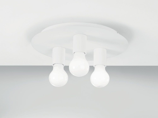 Φωτιστικό Οροφής - Πλαφονιέρα I-Strike-PL3-BCO E27 86x30cm White Luce Ambiente Design