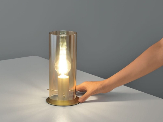 Επιτραπέζιο Φωτιστικό I-Magic-L-Oro E27 23x13x10cm Gold Luce Ambiente Design