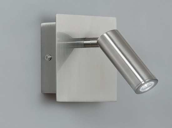 Φωτιστικό Τοίχου - Απλίκα Led-Dickens-AP-NIK Led 220lm 3000K 9x11cm Nickel Luce Ambiente Design