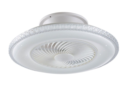 Ανεμιστήρας Οροφής Με Φως LED-Borea-INT 4450lm 60x60x22cm White Intec Διάμετρος 60cm
