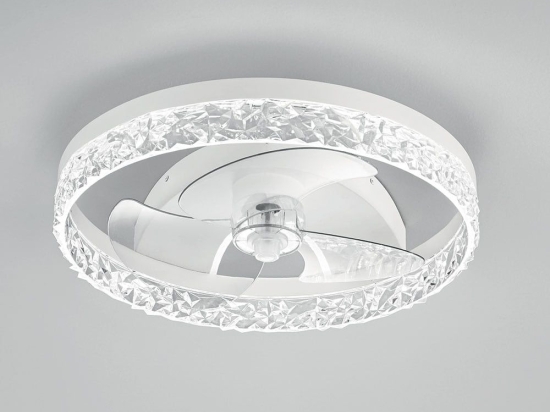 Ανεμιστήρας Οροφής Με Φως LED-Nashi-FAN LED 4800lm CCT 50x11,5cm White Intec Διάμετρος 50cm