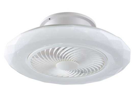 Ανεμιστήρας Οροφής - Πλαφονιέρα LED-Skyron-INT 4450lm CCT 60x22cm White Intec Διάμετρος 60cm