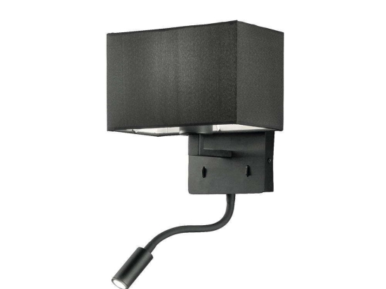Φωτιστικό Τοίχου - Απλίκα Shadow AP.SHADOW/NERO 21x16,5x23/23cm 1xE27 3W Led Black Ondaluce