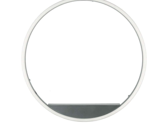 Φωτιστικό Τοίχου Minus PL.MINUS/PC-SILVER Φ60x6cm 48W Led Dimmable Silver Ondaluce