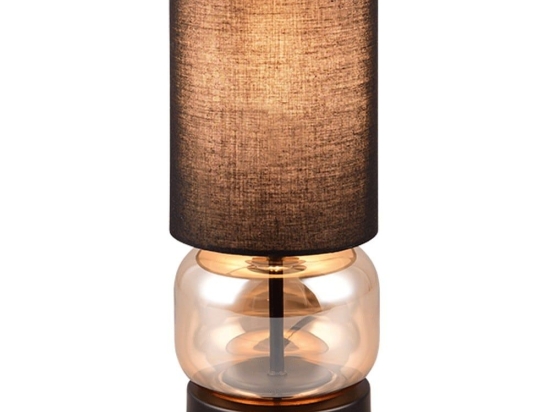 Φωτιστικό Επιτραπέζιο Elio 517800113 13x28cm 1xE27 40W Black-Amber Trio Lighting