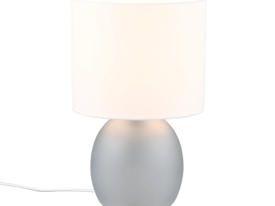 Φωτιστικό Επιτραπέζιο Vela 517900111 18x29cm 1xE14 10W Grey-White Trio Lighting
