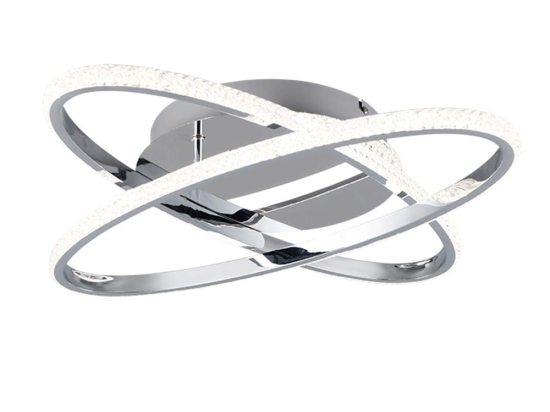 Φωτιστικό Οροφής - Πλαφονιέρα Lane R67802106 58x58x9cm 1xSMD 27W 3500lm 4000K Chrome RL Lighting