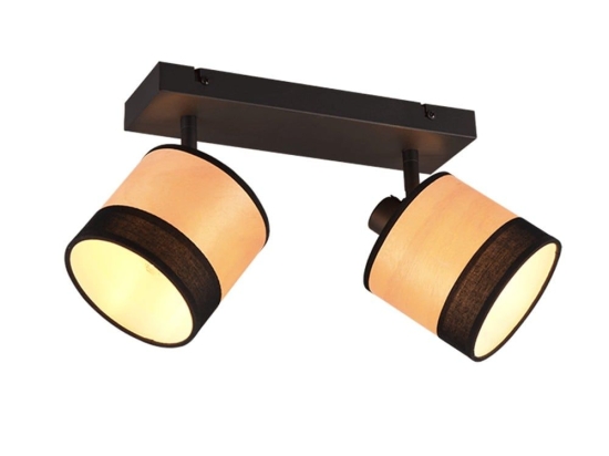 Φωτιστικό Οροφής - Σποτ Bolzano R81662032 36x12x22cm 2xE14 10W Black-Beige RL Lighting
