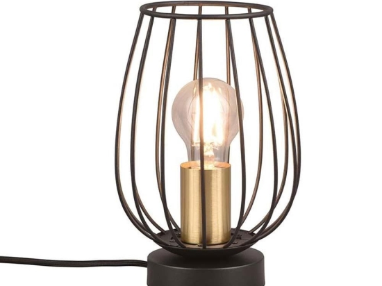 Επιτραπέζιο Φωτιστικό Grid R51371032 E27 21x16cm Black RL Lighting