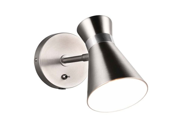 Φωτιστικό Τοίχου Enzo R20781707 E27 11x16cm Nickel RL Lighting