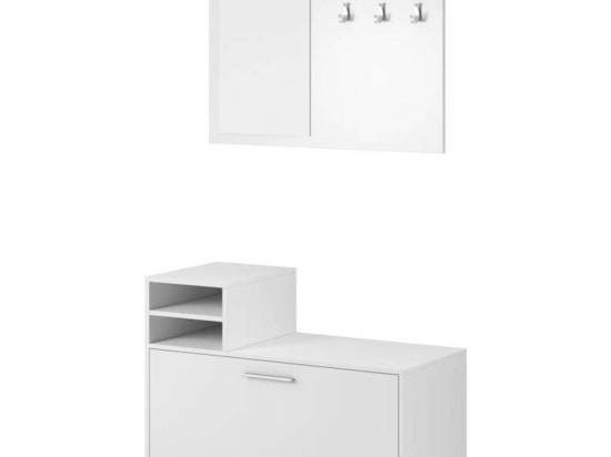 Έπιπλο Εισόδου 12101-LN 80x180x26cm White Μελαμίνη