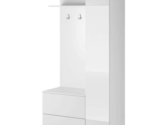 Έπιπλο Εισόδου 12106-GNw 90x195x34cm White Μοριοσανίδα