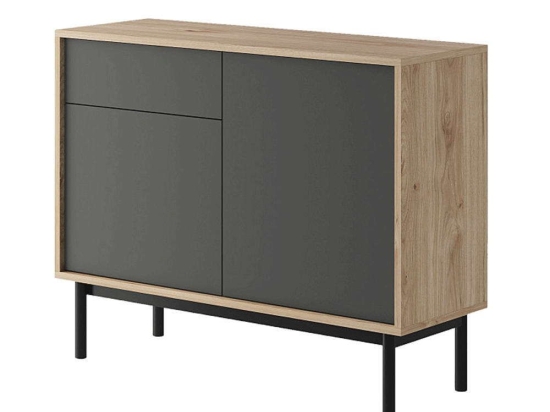 Μπουφές 21112-BS-S 104x84x39cm Natural-Anthracite Μοριοσανίδα