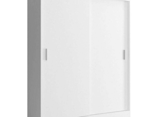 Ντουλάπα Δίφυλλη Συρόμενη 24114-WKw-150 150x200x62cm White Δίφυλλη Μοριοσανίδα