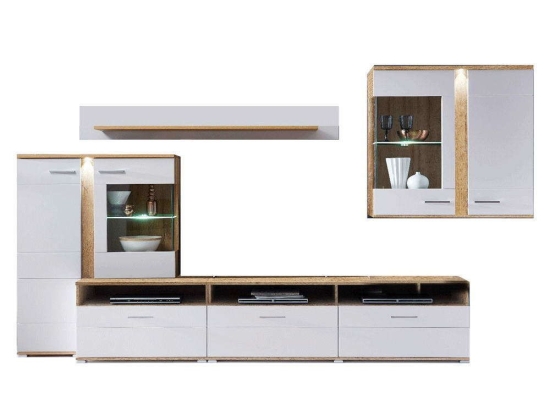 Σύνθεση Με Φωτισμό Spurt 36_SP 340x54x197cm Natural-White
