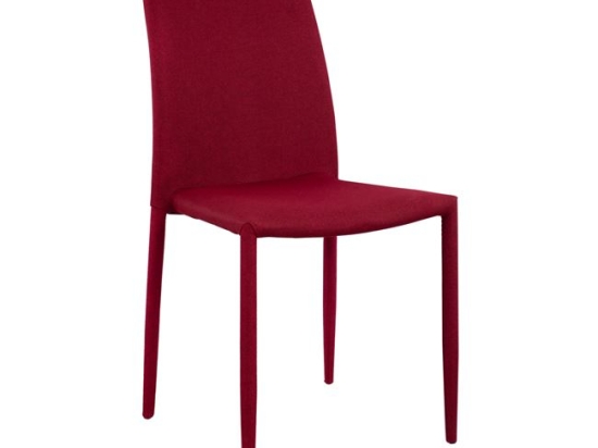 ΚΑΡΕΚΛΑ TETA HM0065.04 ΜΕ ΥΦΑΣΜΑ ΚΟΚΚΙΝΟ 44X54,5X89 εκ.