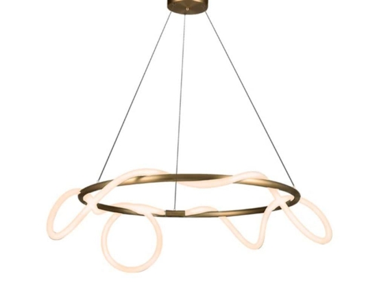 Φωτιστικό Οροφής Led 19261 60W 3000K 60Lm Gold Μέταλλο