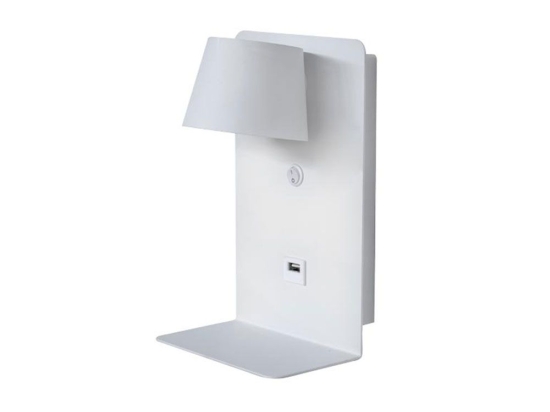 Φωτιστικό Τοίχου - Απλίκα Led H-60 7W 3000K 85Lm White Αλουμίνιο
