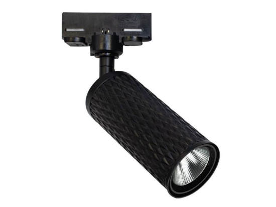 Σποτ Ράγας Τριφασικό Led S062-24 9W 3000K 80Lm Black Αλουμίνιο