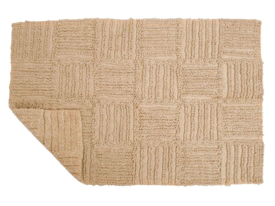 Πατάκι Μπάνιου Des. Domino Beige Anna Riska 50 X 80 50x80cm 100% Βαμβάκι