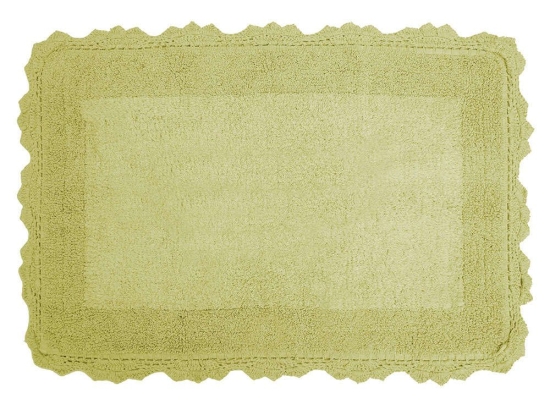 Πατάκι Μπάνιου Des. Lace Green Apple Anna Riska 50 X 80 50x80cm 100% Βαμβάκι