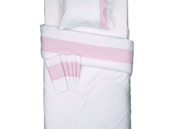 Κουβερλί Βρεφικό Σχ. Ρόμπιν Pink Viopros 120x160cm 100% Βαμβάκι