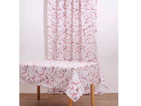Τραπεζομάντηλο Άντα Red Viopros 140X240 Πολυέστερ