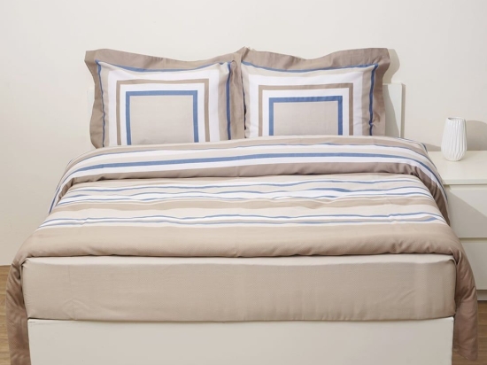 Σεντόνια Prime Alcazar (Σετ 4τμχ) Beige Anna Riska Υπέρδιπλο 240x260cm 100% Βαμβακοσατέν