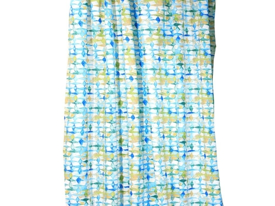 Κουρτίνα Rubic Με Τρέσα 2 Blue Anna Riska 140X270cm Πολυέστερ
