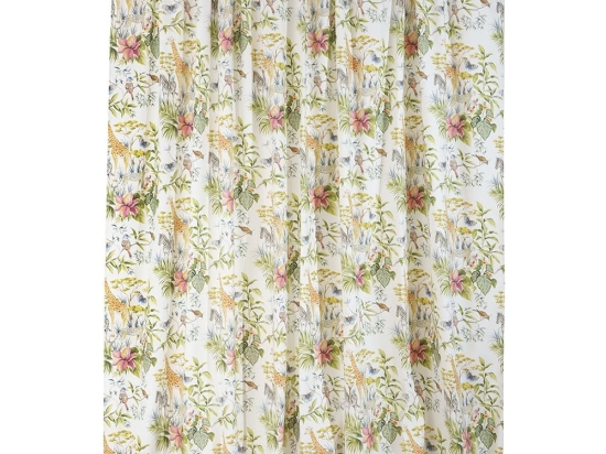 Κουρτίνα Safari Με Τρέσα Green Anna Riska 140X270cm 100% Βαμβάκι