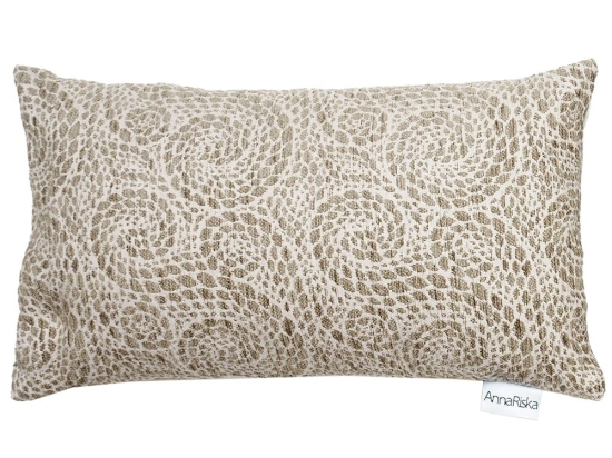 Μαξιλάρι Διακοσμητικό 1443 (Με Γέμιση) Beige Anna Riska 32x52 Chenille