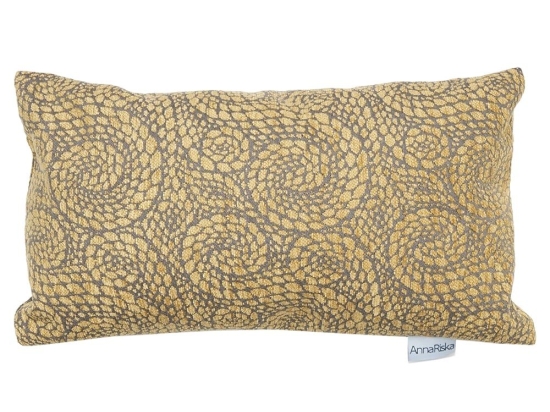 Μαξιλάρι Διακοσμητικό 1443 (Με Γέμιση) Gold Anna Riska 32x52 Chenille