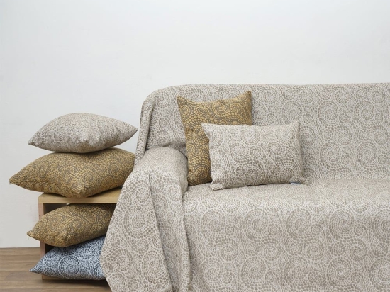 Ριχτάρι 1443 Beige Anna Riska Πολυθρόνα 180x150cm Chenille