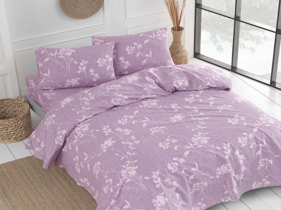 Κουβερλί Ταλία (Σετ 3τμχ) Lila Viopros Υπέρδιπλο 220x240cm 100% Βαμβάκι