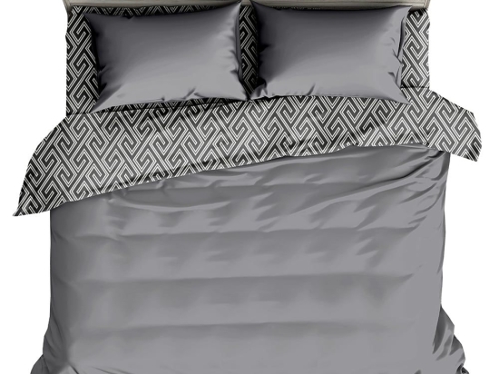 Πάπλωμα 5304 Τυπωτό Grey Viopros Μονό 160x240cm Πολυέστερ