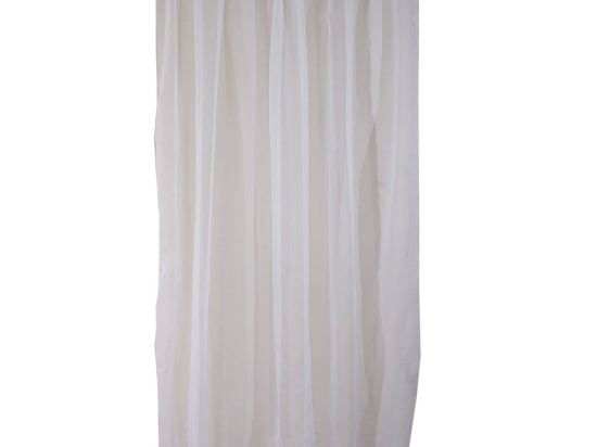 Κουρτίνα Mε Τρέσα 1050 White Viopros 140X270cm Πολυέστερ