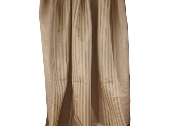 Κουρτίνα Mε Τρέσα 12540 4 Beige Viopros 140X270cm Πολυέστερ