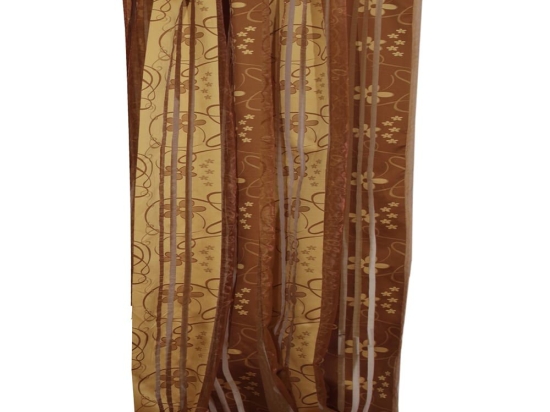 Κουρτίνα Mε Τρέσα 8330 Gold Viopros 140X270cm Πολυέστερ