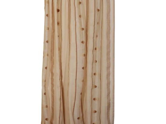 Κουρτίνα Mε Τρέσα 8504 Brown Viopros 280x270 Πολυέστερ