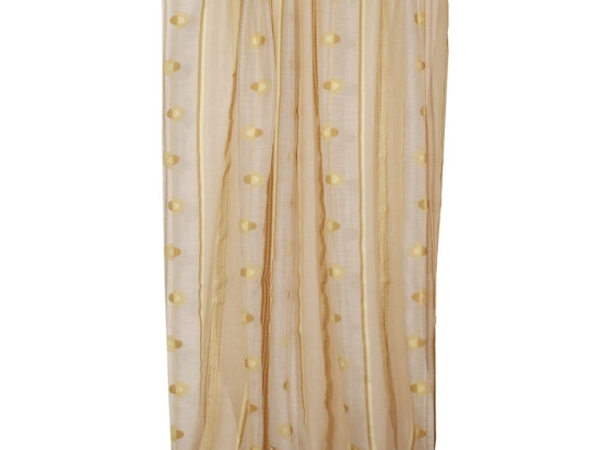 Κουρτίνα Mε Τρέσα 8504 Ecru Viopros 140X270cm Πολυέστερ