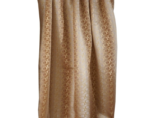 Κουρτίνα Mε Τρέσα Ρεβέκα Beige Viopros 140X270cm Πολυέστερ