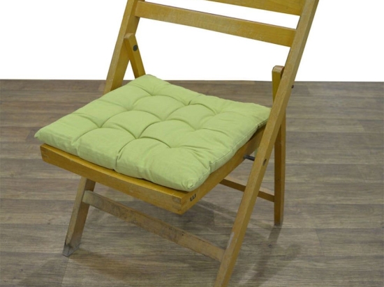 Μαξιλάρι Καρέκλας 583 25-Green Viopros 40Χ40 100% Βαμβάκι