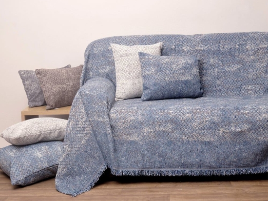 Ριχτάρι 2206 Denim Viopros Τριθέσιο 180x280cm Chenille