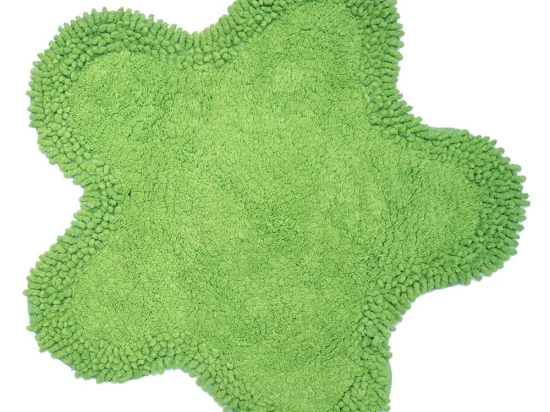 Ταπέτο Μπάνιου Μαργαρίτα Green Viopros 50 x 50cm 100% Βαμβάκι