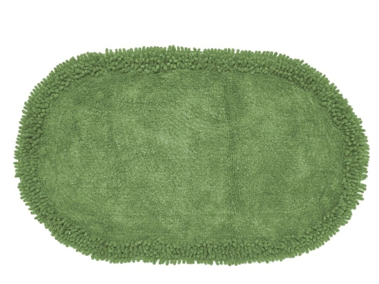 Ταπέτο Μπάνιου Ρέμι Green Viopros 45x75cm 100% Βαμβάκι