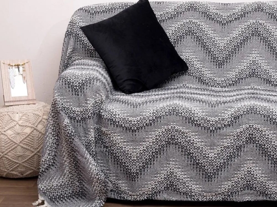 Ριχτάρι 3045 Black Viopros Διθέσιο 175x255cm 100% Βαμβάκι