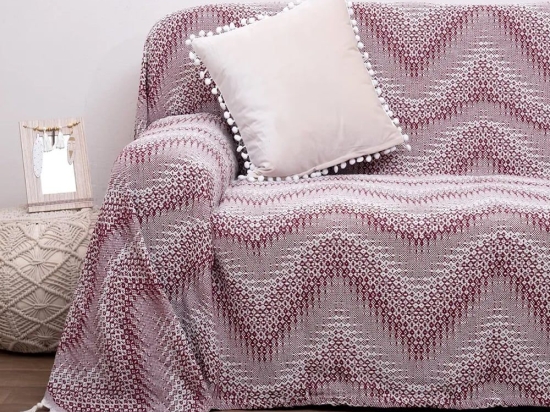 Ριχτάρι 3045 Bordo Viopros Διθέσιο 175x255cm 100% Βαμβάκι