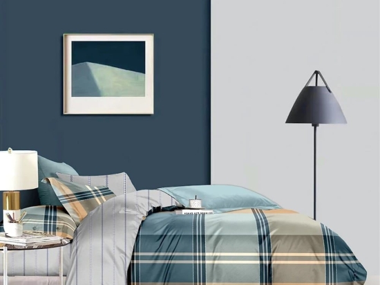 Σεντόνια Έμμα (Σετ 4τμχ) Petrol Viopros Υπέρδιπλo 230x260cm 100% Βαμβακοσατέν